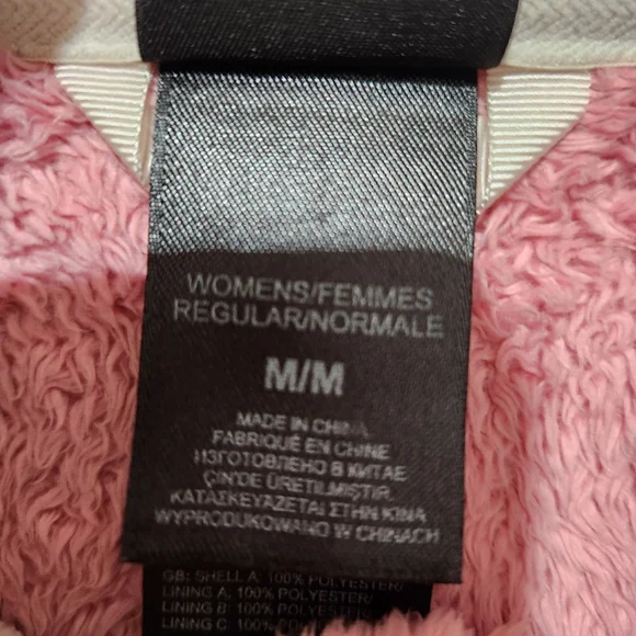 North Face Osito Fleece Full Zip Jacket Pink Size M - Picture 6 of 6